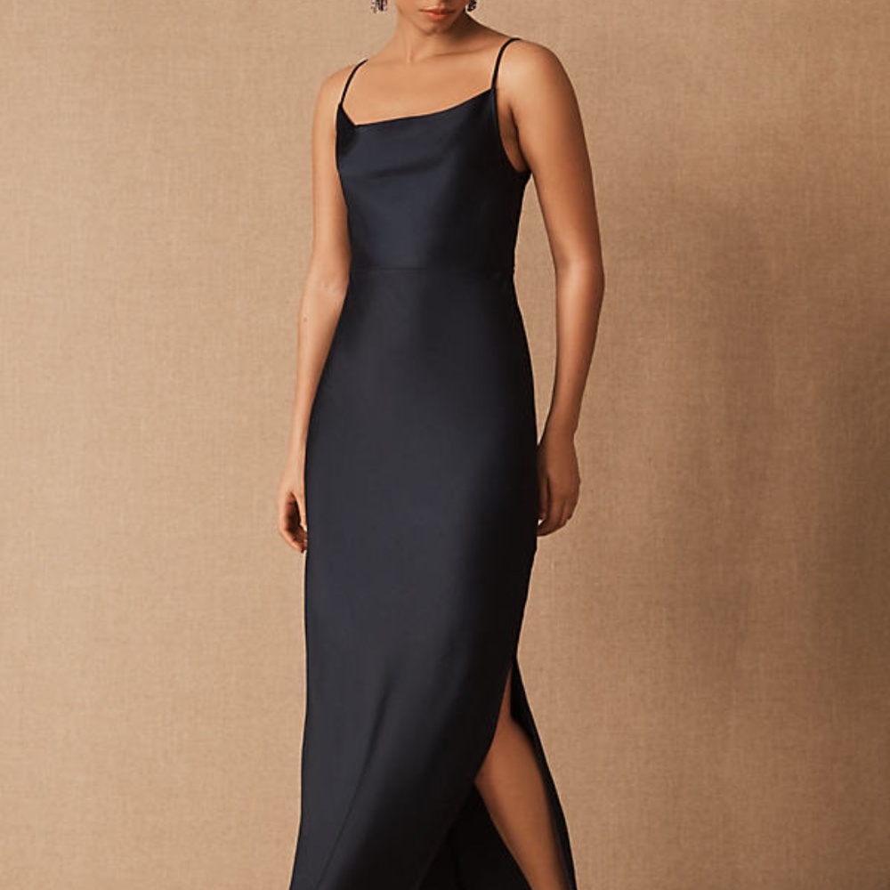 BHLDN Cali in Midnight Blue Size 4 Bridesmaid Dress